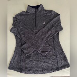 Rhoback Womens Performance Quarter Zip The Condor Grey Small S